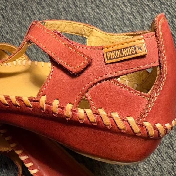 NWOB Pikolinos P. VALLARTA Women's Leather Sandals Shoes in Sandia Size 9.5 NEW - Picture 9 of 14